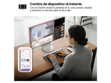 Monitor - LG 32U990A-S, 32 6K, 60 Hz, 5 ms, NANO IPS Black, Thunderbolt 5, Altavoces incorporados, Altura Ajustable, Plateado