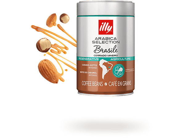 Café en grano - Illy Arábica Selection, Brasil, Notas de Caramelo, 250 g