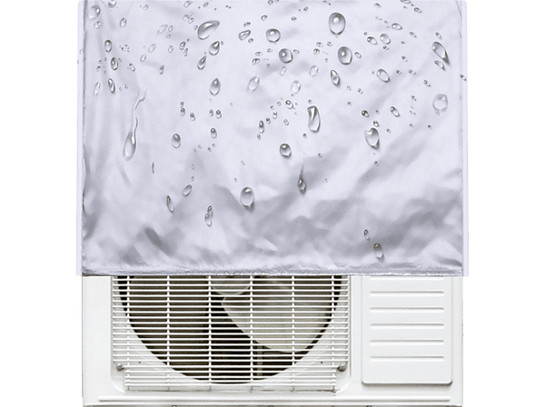 Accesorio aire acondicionado - NK NK-HO340044, Funda de aire acondicionado, Poliéster, Resistente al Agua, Blanco