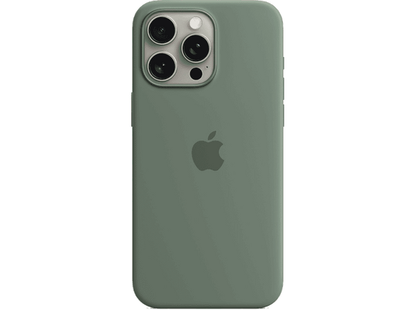 APPLE Funda de silicona con MagSafe para iPhone 15 Pro Max, Ciprés
