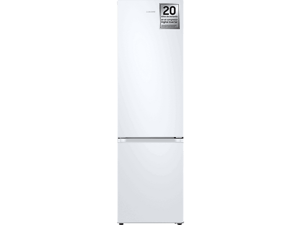 Frigorífico combi - Samsung SMART AI RB34C600CWW/EF, No Frost, 185.3 cm, 344l, All Around Cooling, WiFi, Blanco