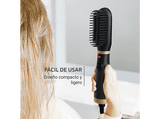Cepillo alisador - Rowenta Powerstraight Air UB5920F0, 500 W, 2 en 1, 3 temperaturas, Cabello húmedo, mojado y seco, Negro