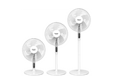 Ventilador de pie - Taurus Ice Brise, 3 en 1: Sobremesa (70cm), Medio (100cm), Pedestal (130cm), 5 Aspas, Control remoto, Temporizador, Blanco