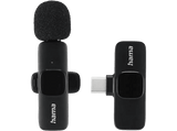 Micrófono - Hama 4680, De solapa, USB Tipo C, Negro