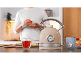 Hervidor de agua - Cecotec Thermosense 420 Light Beige, 2200 W, 1.8 l, Base 360º, Acero inoxidable, Light Beige