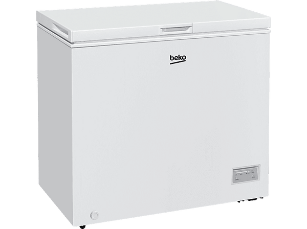 Congelador horizontal - Beko CF200EWN, 200 l, Ancho 90.5 cm, Arcón, Control electrónico, MiniFrost, 4 Estrellas, Blanco
