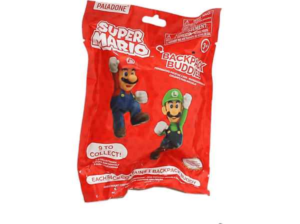 Llavero - Magicbox Super Mario Backpack Buddies, 9 modelos diferentes, Modelo Aleatorio