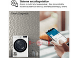 Secadora bomba de calor -  LG RH80V9AV4N, 8 kg, 14 programas, Dual Inverter Compressor™, Eco Hybrid™, Display Gran LED, Blanco