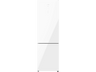 Frigorífico combi - Cecotec Bolero CoolMarket 356 White Glass D, Total No Frost, 200 cm, 356 l, Inverter Plus, Puertas de cristal, White Glass