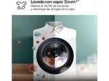 Lavadora secadora - LG W4X7016TLS, 11 kg, 6 kg, Selector LCD, Autodosificación, Blanco