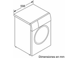 Lavadora carga frontal - Siemens WG56B2A0ES, 10 kg, 1400 rpm, 14, Blanco