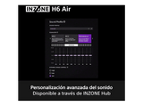 Auriculares gaming - Sony Inzone H6 Air, Micrófono con Brazo Desmontable, 360 Spatial Sound, Carcasa abierta, Cable, Ultraligero, PC/PS5, Negro