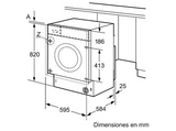 Lavadora secadora - Bosch WKD28543ES, 7 kg/4 kg, 1.355 rpm, AutoDry, Blanco