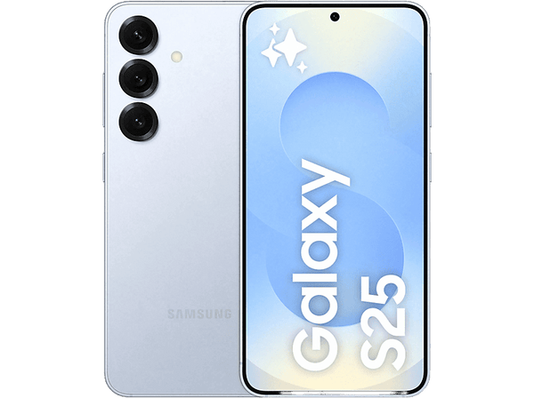 Móvil - Samsung Galaxy S25, Icy Blue, 512 GB, 12 GB RAM, 6.2" FHD+ con IA, Snapdragon 8, 4000 mAh, Android 15