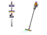 Aspirador escoba - Dyson V12 Detect™ Slim Absolute, Potencia succión 150 AW, Inteligente y Ligero, 60 min, Pantalla LCD, Tecnología Láser