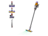 Aspirador escoba - Dyson V12 Detect™ Slim Absolute, Potencia succión 150 AW, Inteligente y Ligero, 60 min, Pantalla LCD, Tecnología Láser
