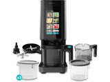 Heladera - Cecotec Gelatec 1800 Touch,  1,35 L, CreamOn, Pantalla TFT táctil, 10 programas, Re-Spin, 3 tarrinas 450 ml, BPA Free, Gris
