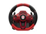 Volante Nintendo Switch 2- Hori Mario Kart Racing Wheel Pro Deluxe, Compatible con Nintendo Switch™, Volante de 22 cm de diámetro, Rojo y negro