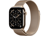 Apple Watch Series 11 (2025), GPS+CEL, 46 mm, Caja de titanio Oro, Correa Milanese Loop Oro, M/L, Calidad del sueño, 24h Autonomía