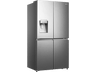 Frigorífico americano - Hisense RQ760N4SASE, No Frost, 178.5 cm, 477 l, IceMake, Descongelación automática, Gris