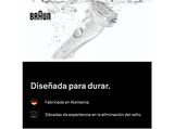 Depiladora - Braun Silk·épil 9 9-030, Depiladora en seco y en mojado, Piel suave duradera, +2 Accesorios de rasurado y recorte, Plata