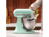 Robot amasador - KitchenAid Artisan 5KSM195PSESD, 300 W, 4.7 l, Asa ergonómica, Menta
