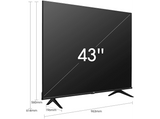 TV LED 43 - Hisense 43A6BG, 4K UHD, Smart TV, Control por voz, HDR 10, HLG, Dolby Vision y Audio, TUV, Negro