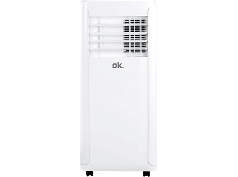 Aire acondicionado portátil - OK OAC 12024 W ES, 3010 fg/h, 2 velocidades, 20 m², 65 dB(A), LCD Display, Deshumidificador, Blanco