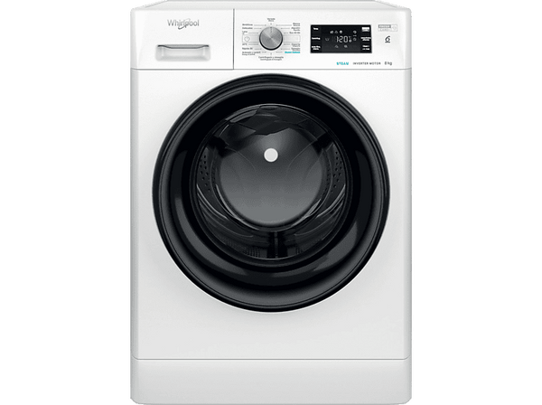 Lavadora carga frontal - Whirlpool FFB 8489 BV SPT, 8 kg, 1400 rpm, 14 Programas, Inverter, Libre instalación, Blanco