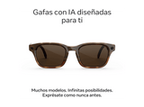 Gafas IA - Meta Adventurer, Lentes en marrón, Cámara 12 MP, Traducción en tiempo real, Resolución 3K HD, +8h Batería, Classic Tortoise
