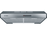 Campana convencional - Bosch DUL63CC55, 3 velocidades, 350 m³/h, Filtros antigrasa, 60 cm, Inox