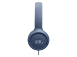 Auriculares - JBL Tune 520C, Cable, Circumaurales, USB-C, Micrófono, Plegable, Azul