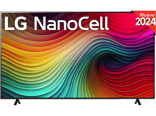 TV LED 75" - LG 75NANO82T6B, UHD 4K, Procesador Inteligente 4K α5 Gen7, Smart TV, DVB-T2 (H.265), Negro
