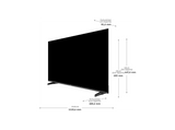 TV LED 50 - Haier H50K85FUX K85F Series , Smart TV (Google TV), HDR 4K, Direct LED, Dolby Audio, Sin marcos, Negro