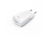 Adaptador enchufe - Hama 00201645, USB-A, 6W, Luz LED, Blanco
