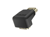 Adaptador cable - Hama 00205164, Conector HDMI Macho-Hembra, 90º, Diseño extra pequeño, Negro