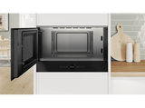 Microondas integrable - Bosch BFL7221B1, Serie 8, 900 W, 5 niveles, Asistente de limpieza con agua, Función Microondas Boost, 21 l, Negro