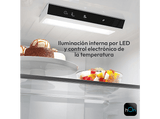 Frigorífico combi - Candy City Fresco CNCQ2T518EX, Total No Frost Circle+, 182 cm, 279 l, Iluminación LED, Inox