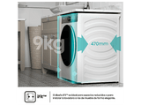 Lavadora carga frontal - Hisense WF5I9043BWFS, 9 kg, 1400 rpm, 18 programas, Fondo reducido 47cm, Programa Mascotas, Blanco