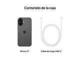 Apple iPhone 17, Negro, 256 GB, 5G, 6.3  OLED Super Retina XDR, Chip A19, iOS