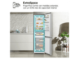 Frigorífico combi - LG GBBSJ10DPY, No Frost, 186 cm, 375 l, DoorCooling+™, Multi Air Flow™, Inox antihuellas