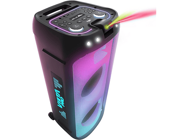 Altavoz de gran potencia - Vieta Party 330, 850 W, Con batería, 14h de autonomía, 100  W RMS, Negro