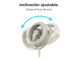 Ventilador de pie - Cecotec EnergySilence 250 ClassicStyle, 25 W, 10 (25 cm), 2 velocidades, 3 aspas, Oscilante, Retro, Beige