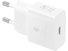 Cargador - Samsung EP-T2510NWEGEU, 25 W, Super Fast Charging, Sin Cable, Blanco