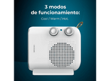 Calefactor - Cecotec ReadyWarm 2050 Max Dual White, 2000W, 2 niveles de potencia, 3 modos de funcionamiento, Hasta 20m2, Termostato regulable, Blanco