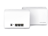 Sistema WiFi Mesh - Mercusys Halo H80X, 3000 Mbps, MU-MIMO, WiFi 6, Hasta 460m², 150 Dispositivos, Blanco