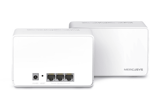 Sistema WiFi Mesh - Mercusys Halo H80X, 3000 Mbps, MU-MIMO, WiFi 6, Hasta 460m², 150 Dispositivos, Blanco