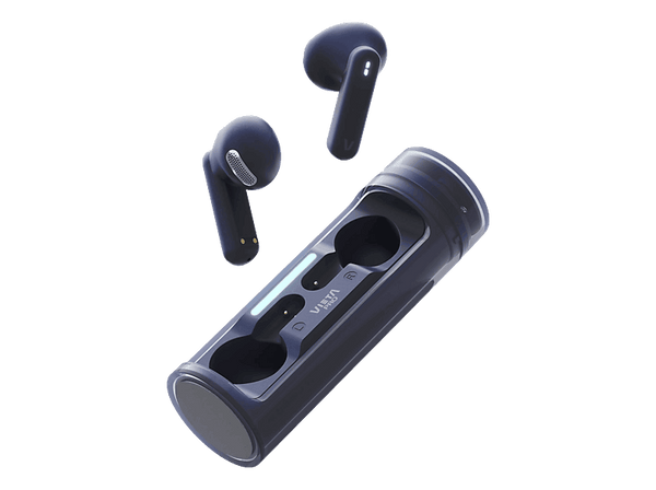 Auriculares True Wireless - Vieta Pro Rolling, Autonomía 19 h, Micrófono, USB-C, Bluetooth, Azul