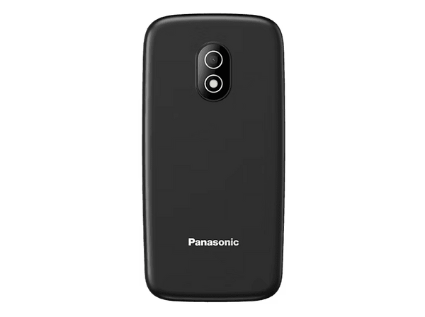 Móvil - Panasonic KX-TU410, Negro, 1000 mAh, Compatible con Audífonos, Pantalla TFT Color, Teclas Separas Gran Tamaño con Iluminación, Cámara 0.08MP