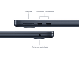 Apple MacBook Air (2024), 13,6, Chip M3, GPU de 10 núcleos, 8 GB RAM, 512GB de SSD, Teclado Magic Keyboard Touch ID, macOS, Medianoche